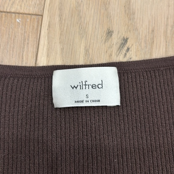 Aritiza Wilfred Knit Top - chocolate brown - women’s size small - Picture 5 of 8